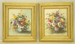 Картины - плакетки Цветы 2 шт. (X355)