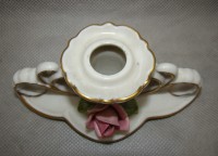 Дрезденский фарфор Подсвечник винтажный Роза (A267)