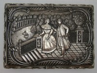 Шкатулка винтажная Галантная сцена (A565)