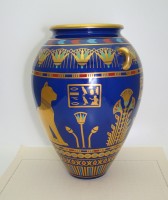 Franklin mint ваза винтажная большая Богиня-кошка (A662)