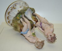Capodimonte CVS винтажная статуэтка Дети с гусем (A760)