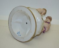 Capodimonte CVS винтажная статуэтка Дети с гусем (A760)