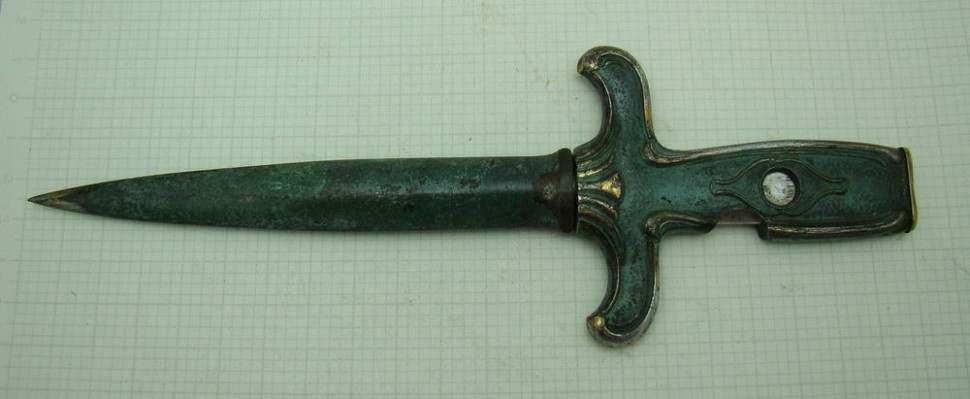 Нож гильотина для сигар  штопор "Кинжал" (R551)