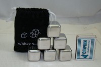 Кубики для охлаждения напитков Whisky Stones 6 шт. в мешочке (M186)