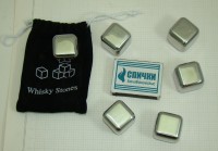 Кубики для охлаждения напитков Whisky Stones 6 шт. в мешочке (M186)