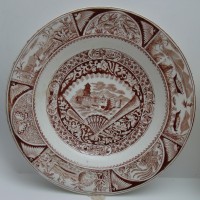 J. & M.P. Bell & Co две старинные шотландские тарелки 19 века (A663)