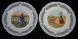 Тарелки фарфоровые 2шт. (U789)