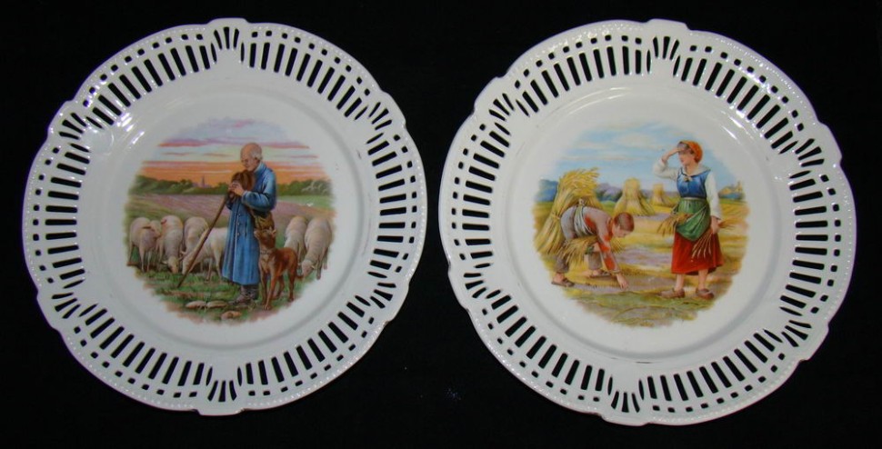 Тарелки фарфоровые 2шт. (U789)