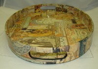 Поднос  Ар Нуво с иллюстрациями Альфонса Марио Муха (M090)