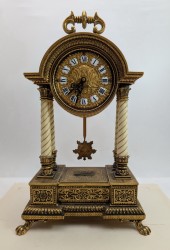 Schmid винтажные каминные часы в стиле Ампир (A961)