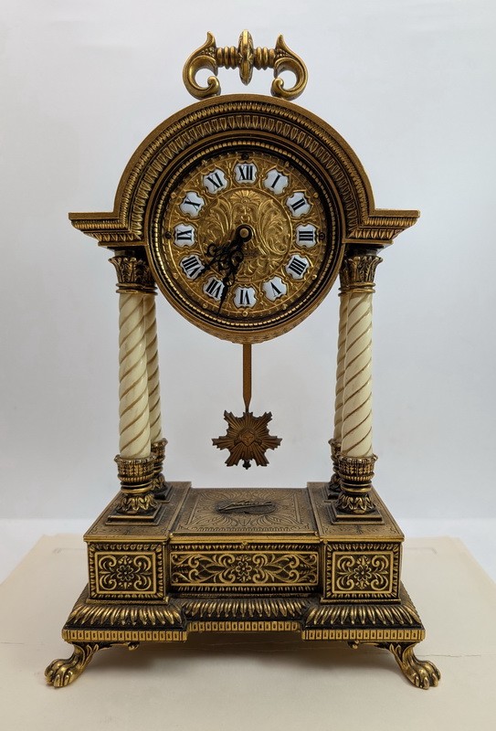 Schmid винтажные каминные часы в стиле Ампир (A961)