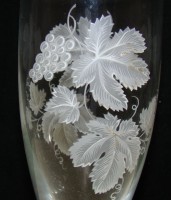 Бокал хрустальный винтажный Виноград (W051)