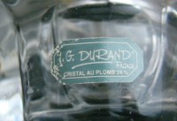 J. G. Durand пара хрустальных подсвечников (X479)