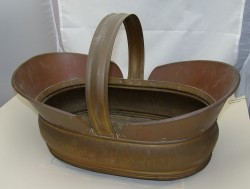 Большое старинное кашпо - корзина (Q393)