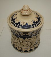 Банка с крышкой винтажная (A371)