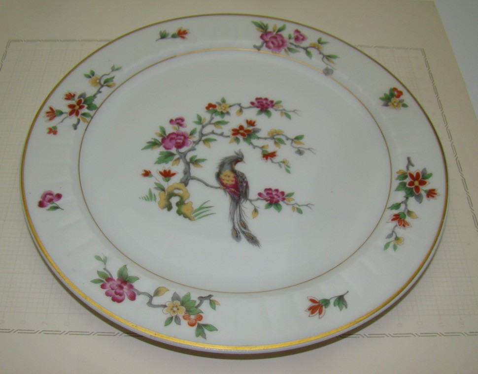 Haviland Limoges тарелка винтажная Птица (A666)