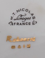 Limoges винтажная тарелка Цветы (B158)