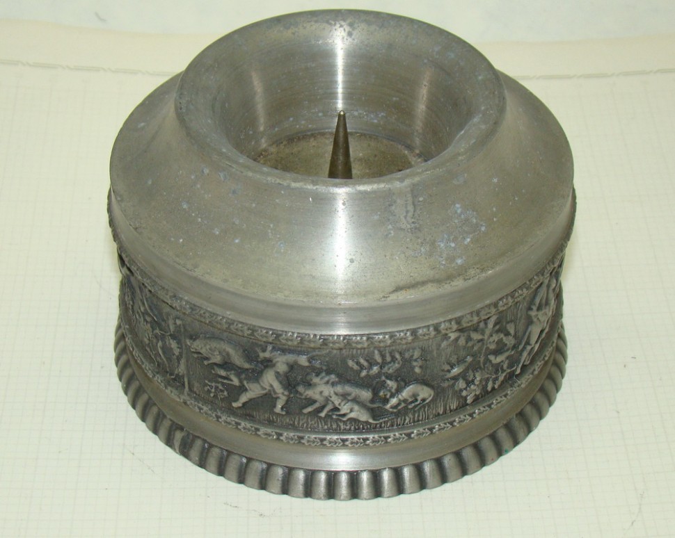 Подсвечник под большую свечу "Охота" (P786)