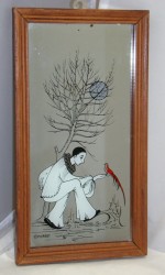 PIERROT зеркало с рисунком (W722)