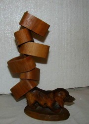 Кольца для салфеток с подставкой "Собака" (C530)