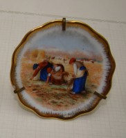 Limoges лиможская миниатюра тарелочки 3 шт. (A372)