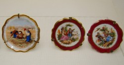 Limoges лиможская миниатюра тарелочки 3 шт. (A372)