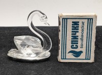 Swarovski хрустальная фигурка Лебедь (B256)