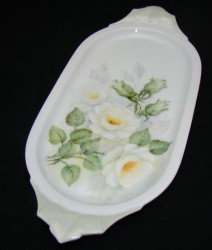 Лоток фарфоровый с авторским рисунком (X429)