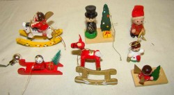 Игрушки елочные старинные с дефектами 20шт. (J441)