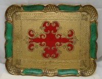 Поднос флорентийский винтажный (M484)