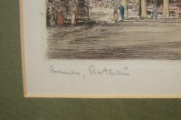 Гравюра с раскраской Paul Geissler Бременская ратуша (A174)