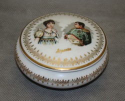 Limoges винтажная наполеоника шкатулка (A571)