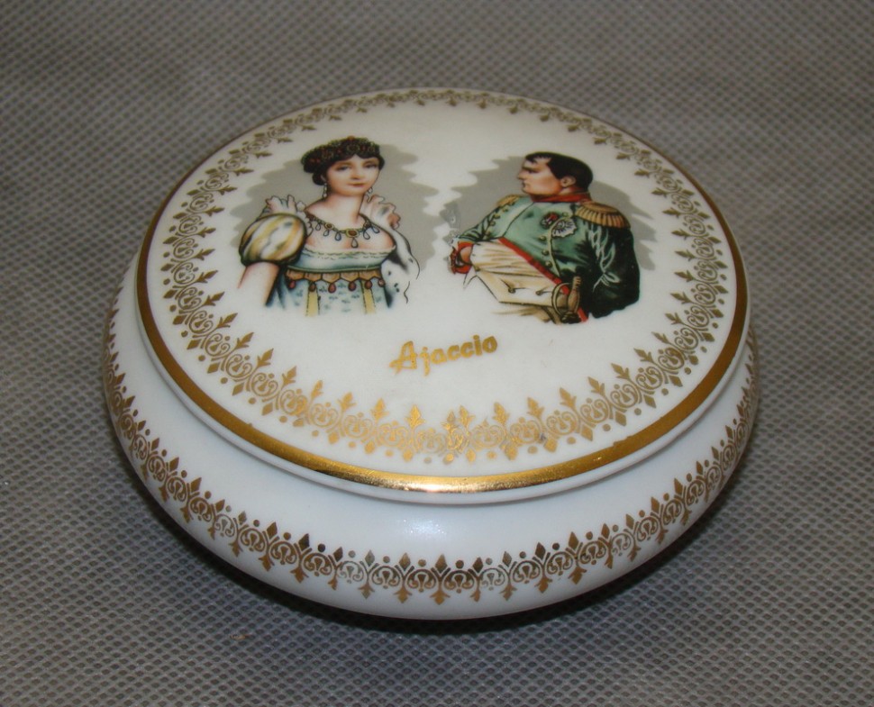 Limoges винтажная наполеоника шкатулка (A571)