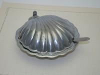 Икорница Ракушка винтажная с ложечкой (A767)