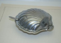 Икорница Ракушка винтажная с ложечкой (A767)