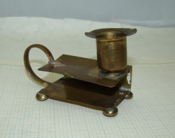 Спичечница - подсвечник старинный (P945)