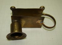 Спичечница - подсвечник старинный (P945)