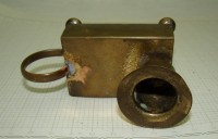 Спичечница - подсвечник старинный (P945)