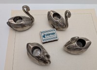 Подсвечники подставки Лебеди 4 шт. (A867)