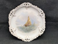 Limoges антикварная французская тарелка (B162)