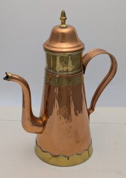 Медный винтажный кофейник с фильтром (B259)