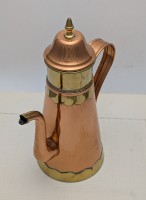 Медный винтажный кофейник с фильтром (B259)