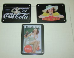Ретро таблички рекламные Кока-Кола 3шт. (P776)