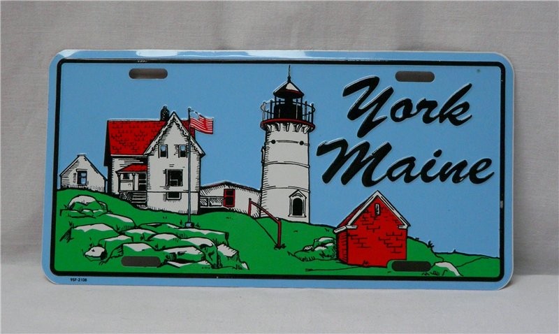 Номер автомобильный сувенирный "Work Maine" (K874)