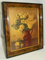Картина репродукция винтажная Желтые хризантемы (M389)