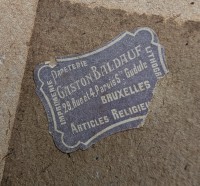 Старинная гравюра меццо-тинто Мадонна Грандука (A969)