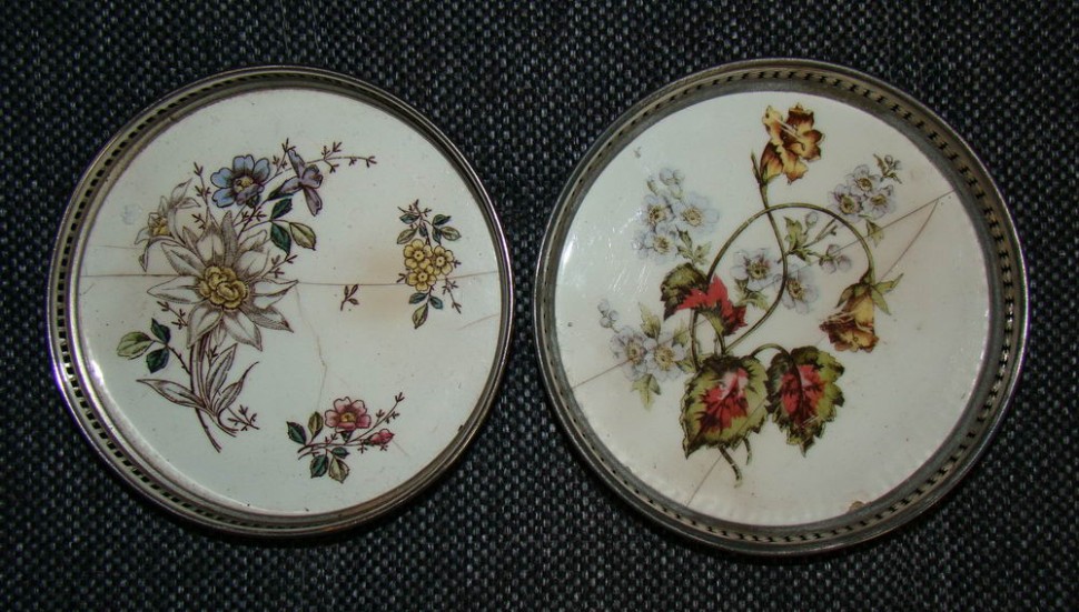 Лотки подставки старинные 2шт. (U473)