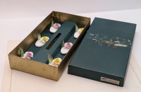 Crown Staffordshire набор винтажных подставок для карточек Розы 6 шт. (B261)