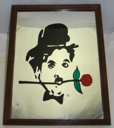 Портрет на зеркале Чарли Чаплин (W201)