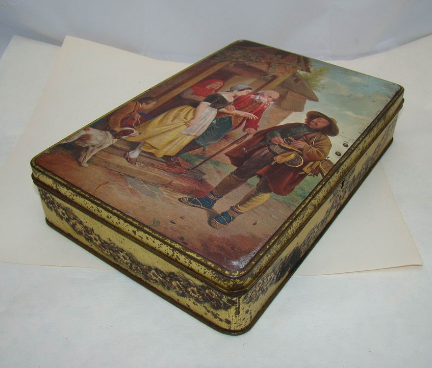 Шкатулка коробка жестяная (U209)